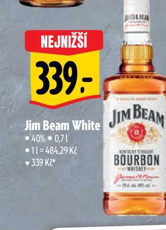   Jim Beam White • 40% 0,7 l