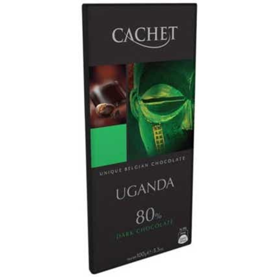 Cachet Hořká čokoláda Uganda 80%