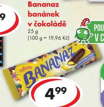 Bananaz banánek v čokoládě, 25 g 