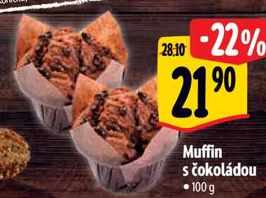 Muffin s čokoládou, 100 g 
