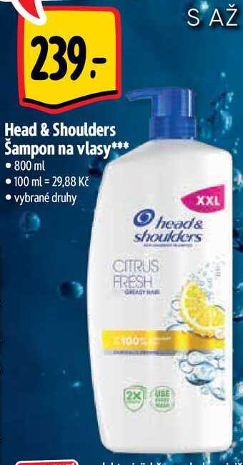 Head & Shoulders Šampon na vlasy, 800 ml 