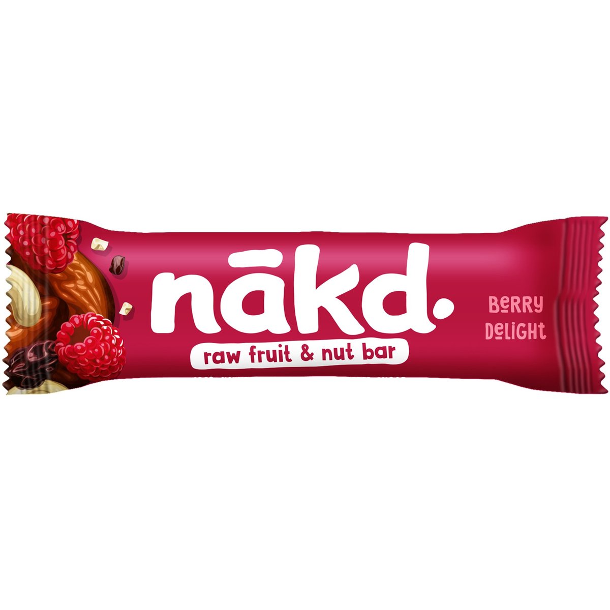 NAKD Berry Delight Ovocno-oříšková RAW tyčinka s malinami