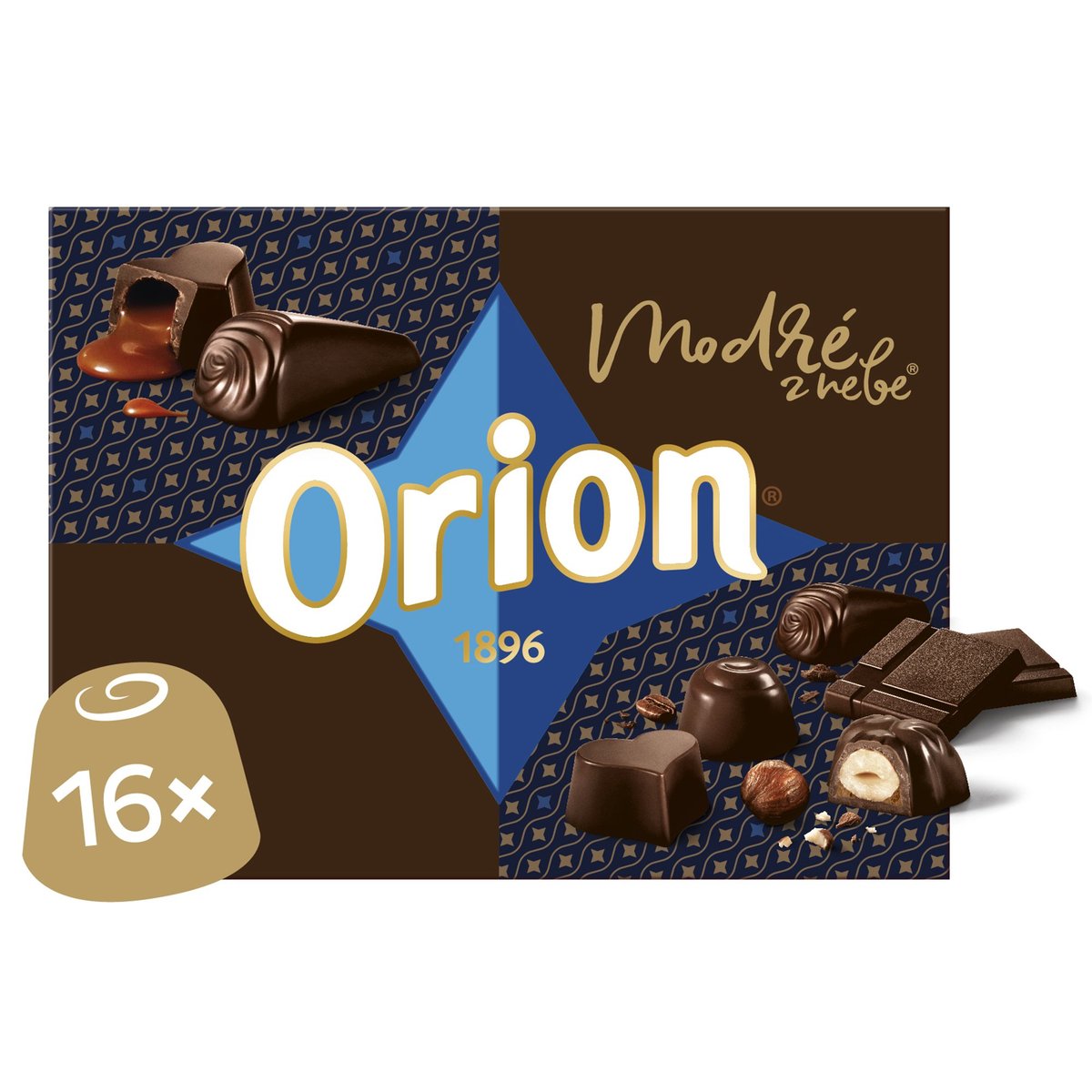 Orion Modré z nebe pralinky z hořké čokolády mix