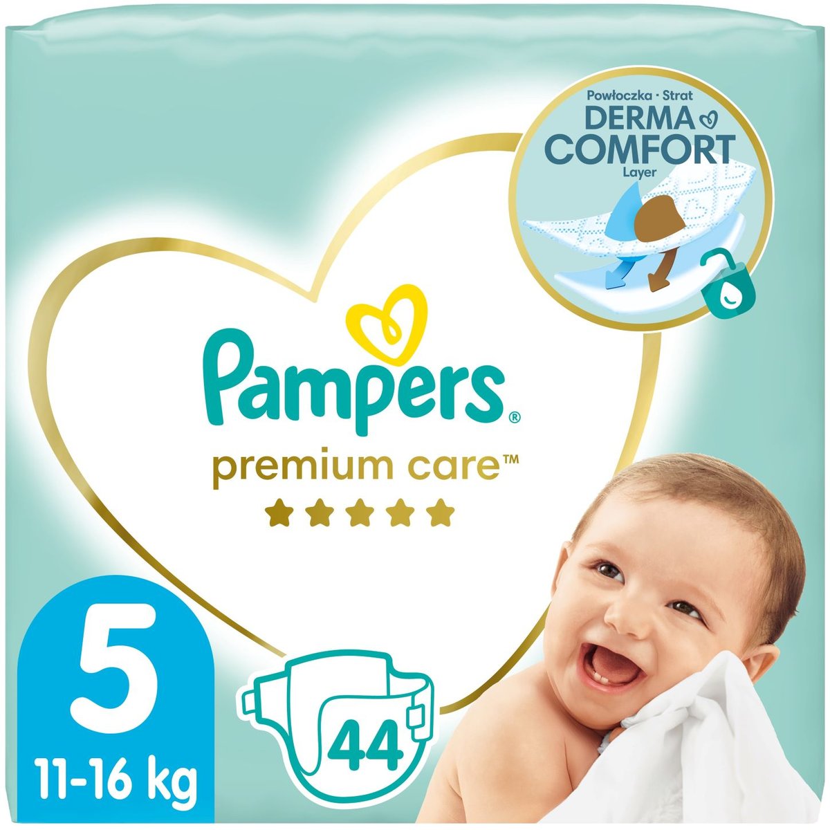 Pampers Premium care junior jednorázové plenky 5 (11–16 kg) v akci