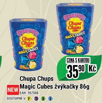 Chupa Chups Magic Cubes žvýkačky 86g 
