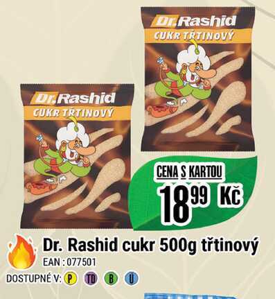 Dr. Rashid cukr 500g třtinový
