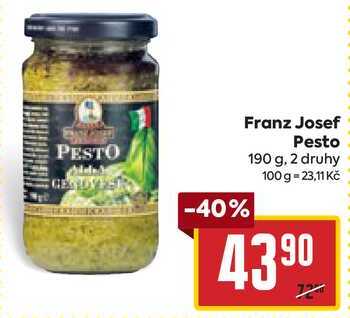 Franz Josef Pesto 190 g, 2 druhy 