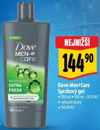 Dove Men+Care Sprchový gel, 700 ml 