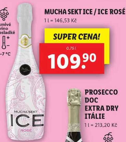 MUCHA SEKT ICE/ICE ROSÉ, 0,75 l