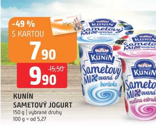 Kunín smetanový jogurt 150g