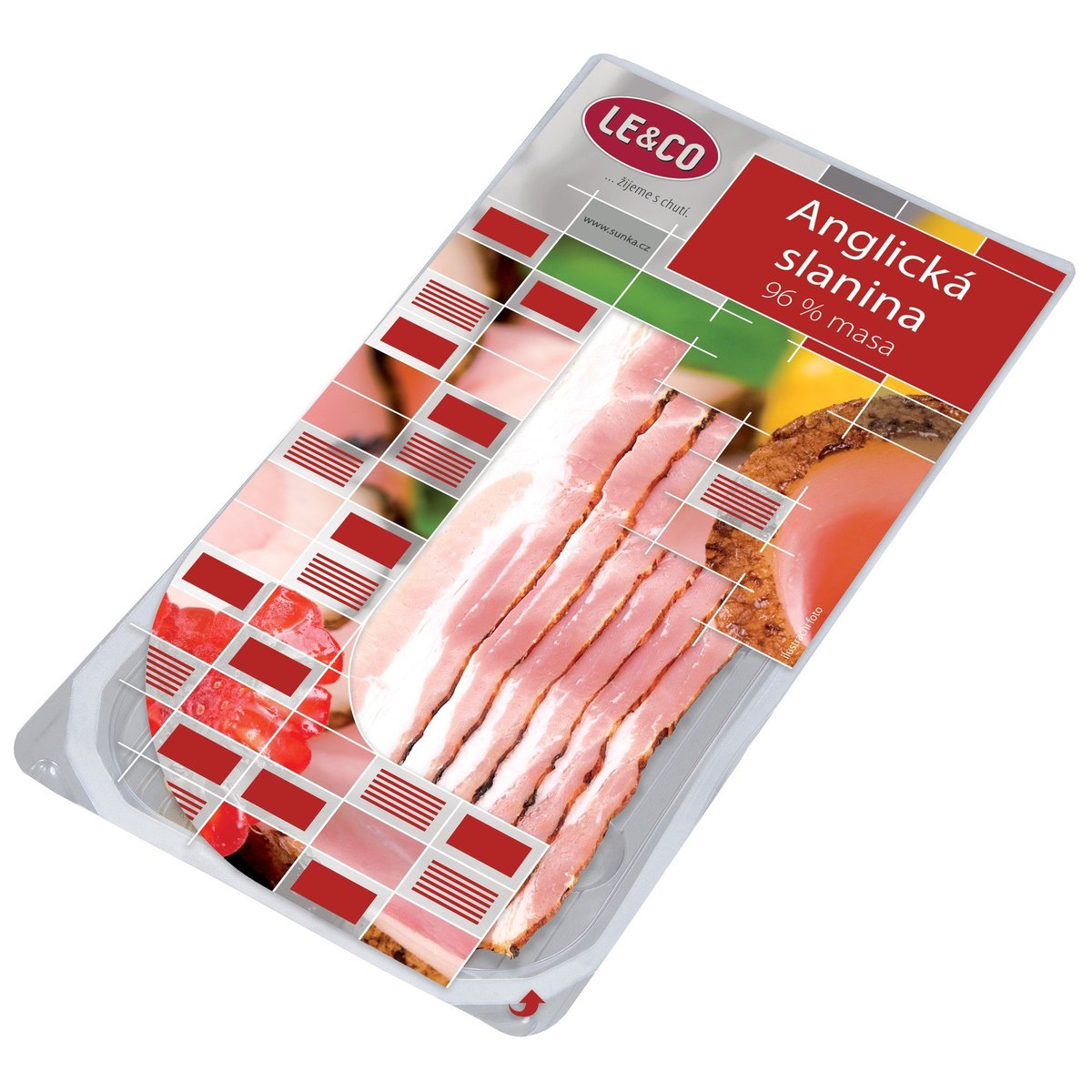 LE&CO Anglická slanina plátky s obsahem masa 96 %