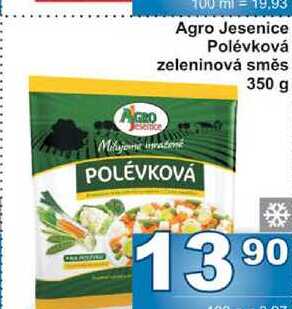 Agro Jesenice Polévková zeleninová směs 350 g