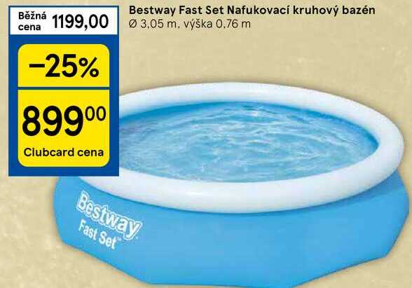 Bestway Fast Set Nafukovací kruhový bazén 3,05 m