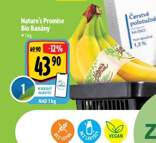 Nature's Promise Bio Banány •1kg  