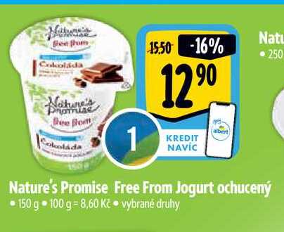   Nature's Promise Free From Jogurt ochucený 150 g 