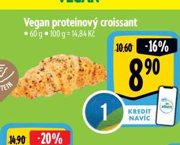 Vegan proteinový croissant 60 g 