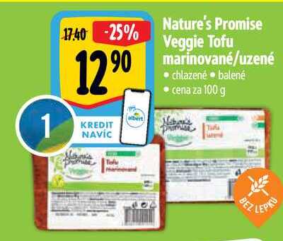   Nature's Promise Veggie Tofu marinované/uzené  100 g