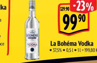   La Bohéma Vodka 37,5% 0,5 l