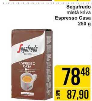 Segafredo mletá káva Espresso Casa 250 g