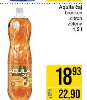 Aquila čaj broskev citron zelený 1,5l