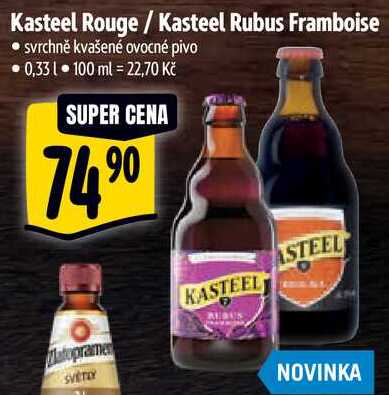 Kasteel Rouge/Kasteel Rubus Framboise, 0,33 l