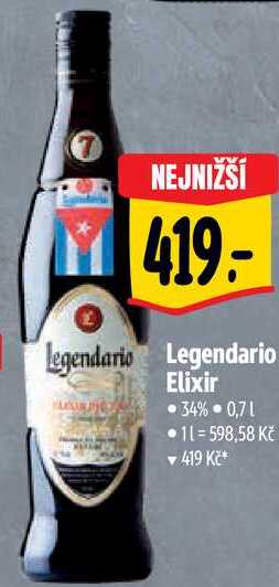 Legendario Elixir, 0,7 l