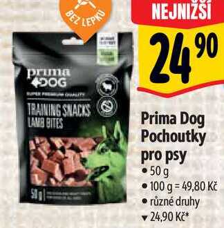 Prima Dog Pochoutky pro psy, 50 g 