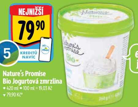 Nature's Promise Bio Jogurtová zmrzlina, 420 ml 