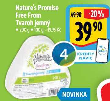Nature's Promise Free From Tvaroh jemný, 200 g