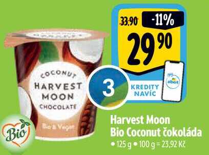 Harvest Moon Bio Coconut čokoláda, 125 g 