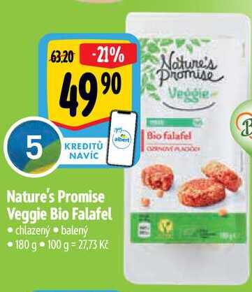 Nature's Promise Veggie Bio Falafel, 180 g