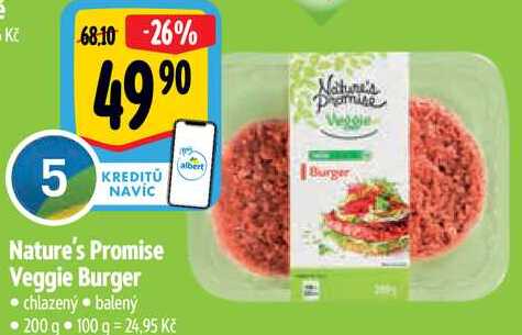 Nature's Promine Veggie Burger, 200 g