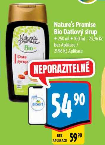 Nature's Promise Bio Datlový sirup, 250 ml