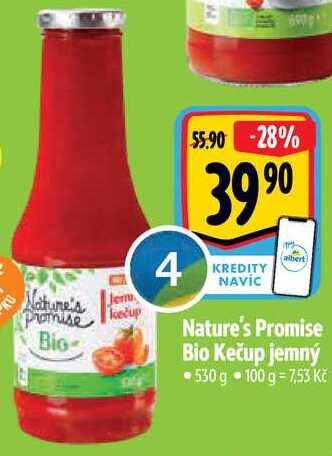 Nature's Promise Bio Kečup jemný, 530 g 