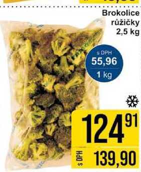Brokolice růžičky 2,5 kg 