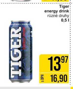Tiger energy drink různé druhy 0,5l