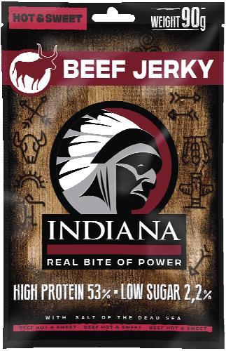 Indiana Jerky Beef hot & sweet, 90 g