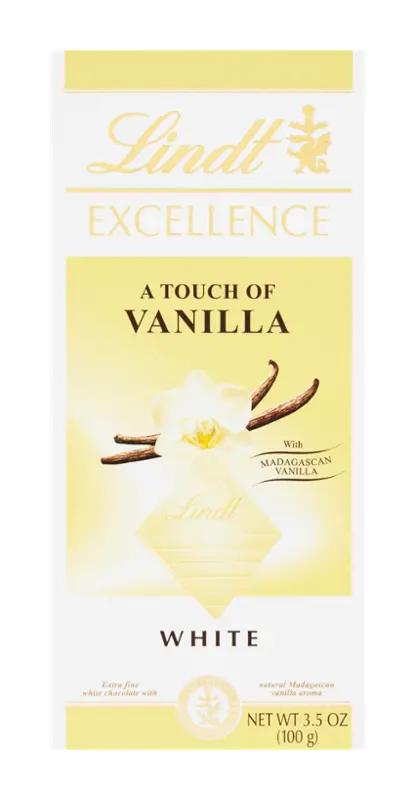 Lindt Bílá čokoláda Excellence Extra s vanilkovou příchutí, 100 g