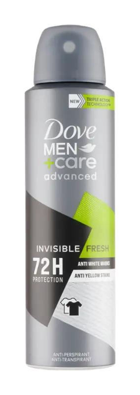 Dove Men Antiperspirant sprej pro muže Invisible Fresh Premium, 150 ml