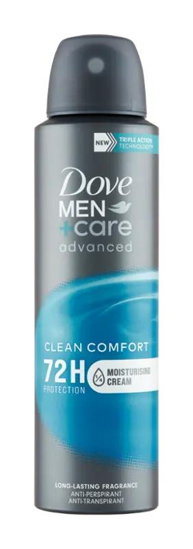 Dove Men Antiperspirant sprej pro muže Advanced Clean Comfort, 150 ml