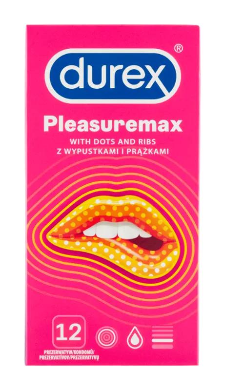 Durex Kondomy Pleasuremax, 12 ks