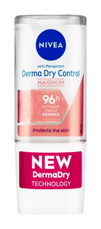 NIVEA Antiperspirant roll-on pro ženyDerma Dry Control, 50 ml