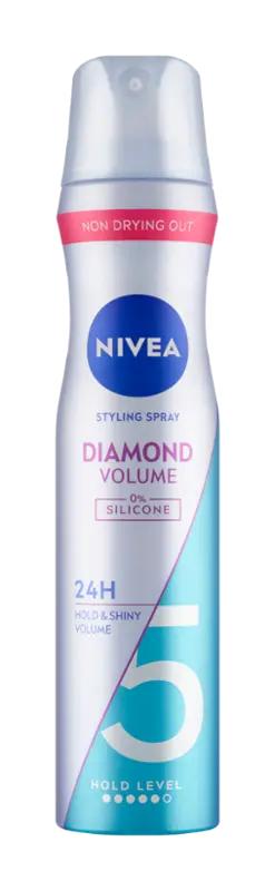 NIVEA Lak na vlasy Diamond Volume, 250 ml