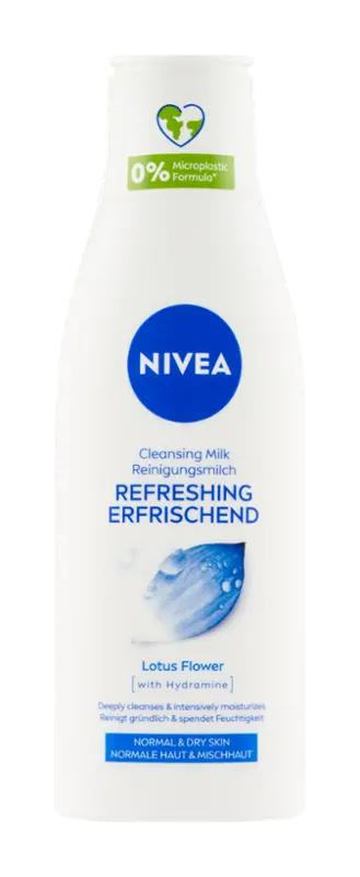NIVEA Osvěžující čisticí pleťové mléko pro normální a suchou pleť, 200 ml