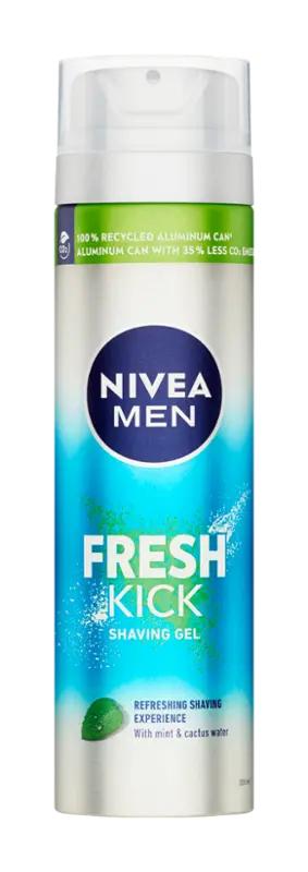 NIVEA Men Osvěžující gel na holení Fresh Kick, 200 ml
