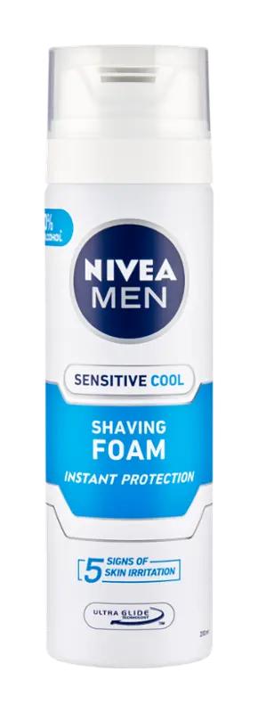 NIVEA Men Pěna na holení Sensitive Cool, 200 ml