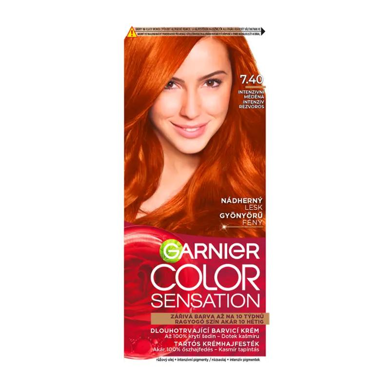 Garnier Barva na vlasy Color Sensation 7.40 intenzivní měděná, 1 ks