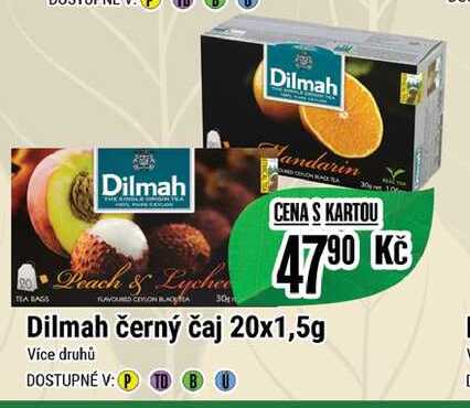 Dilmah černý čaj 20x1,5g 