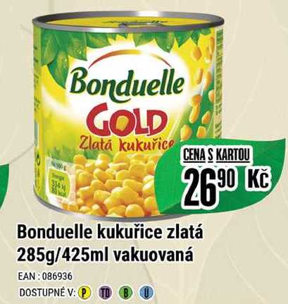 Bonduelle kukuřice zlatá 285g/425ml 