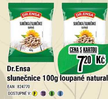 Dr.Ensa slunečnice 100g loupané natural 
